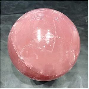 Natuurlijke kristallen roze rozenkwarts bol energiebal Reiki stenen kamer thuiskantoor aquarium decoratie accessoires edelsteen helende kristal (maat 7-7,5)