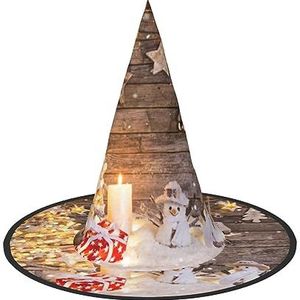 ASEELO Heksenhoed Kerstmis en sneeuwpop Halloween heksen hoed voor Halloween kostuum carnaval accessoire