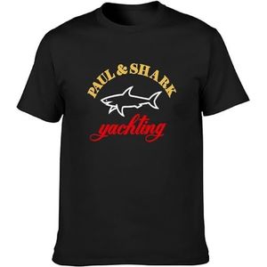 Paul Shark Yachting Men's T-Shirt Unisex Black Tee overhemden(Small)