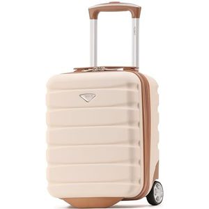 Flight Knight Lichtgewicht ABS-koffer met 2 wielen, harde koffer, handbagage voor in de cabine, goedgekeurd voor meer dan 100 luchtvaartmaatschappijen, waaronder British Airways, Ryanair en easyJet