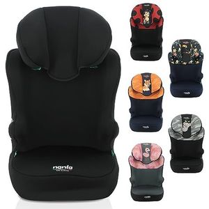 Nania - START I 106-140 cm R129 i-Size autostoel met riem - Voor kinderen van 5 tot 10 jaar - In hoogte verstelbare hoofdsteun - Kantelbare bodem - Made in France (zwarte toegang)