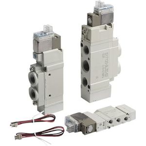 Hoge Frequentie die Pneumatische Solenoïdeklep SY3120-5LZD-M5 SY3120-5LZD-C4 SY3120-5LZD-C6 SY3220-5LZD-M5 (Beige) omkeren