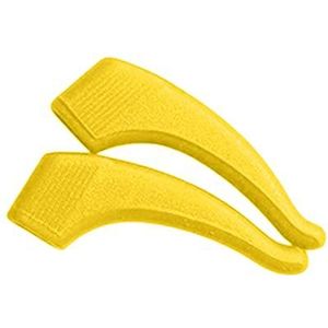 2 stuks antislip lenzenvloeistof oorgreep haak comfortabel voor kinderen en volwassenen geel, 3,7 x 1,8 cm
