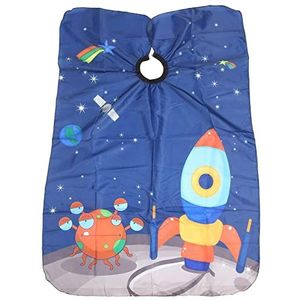 Kids Kapsel Cape Cover Professional voor Salon Perming Verven Raket Patroon, 120x80 cm
