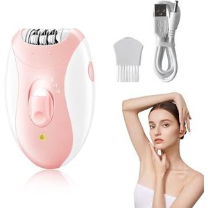 Epileerapparaat voor dames, voor gebruik van het hele lichaam, 2 snelheden, elektrisch scheerapparaat voor vrouwen met roestvrijstalen lemmet, epilator met ledlicht, voor gezicht, lichaam, okselholte
