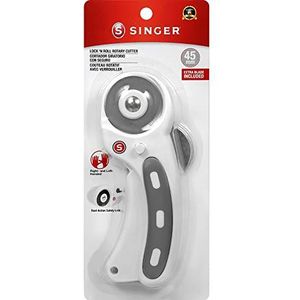 Singer Modern Maker Lock 'N Roll Rotary Cutter 45mm-With Extra Blade -07146