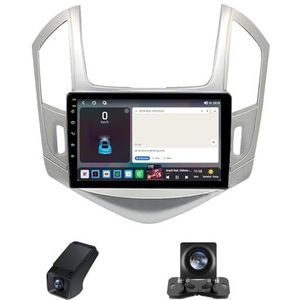 Autoradio Geldt voor Chevrolet Cruze J300 J308 2012-2015 2 DIN met scherm Compatibel met CarPlay [Wireless] 9inch touchscreen Bluetooth Stereo Auto Android Auto Achteruitrijcamera(NF-1)