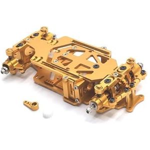 MANGRY RC01 1/28 RC Auto Full Frame Achter Drive Drifting Fit for Mos-quito Auto Met Differentieel Zonder Elektronische Apparatuur (Color : Gold)