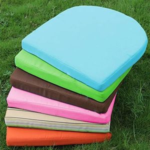 EN AyuL Stoelkussenkussens waterdicht, verdikte 5/8 cm eetkamerstoelpads U-vormig, tuinstoel zitkussen voor terras binnen kantoorkeuken (45 x 45 x 8 cm, donkergrijs)