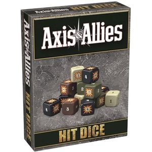 Renegade Games Studio: Axis & Allies: Hit Dice - 72 dobbelstenen in 4 stijlen, 16 mm, militaire stijl plunjedraagtas, strategie bordspelaccessoire en upgrade