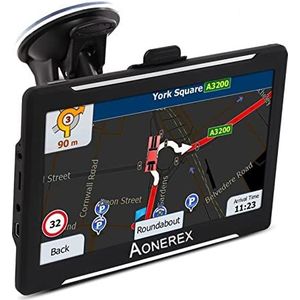 GPS-autonavigatiesysteem, 7 inch truck GPS Navigator Touch-scherm met nieuwste Full Europe-kaart Voor auto, vrachtwagen, camper