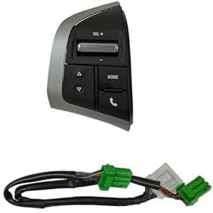 Stuurwiel Bedieningsknoppen Stuurwielpaneel Afstandsbedieningsschakelaar Radio Audio Volume Cruise Control Knop Voor Isuzu Voor D Voor Max D-Max DMAX Mux MU-X(Audio with wire)