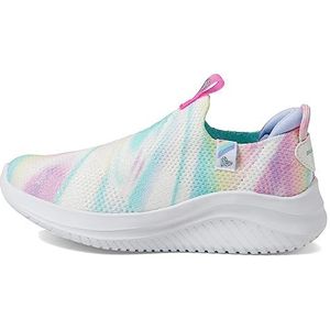 Skechers Kids Girls Ultra Flex 3.0-Color Me Sleek Sneaker, White/Multi, 1.5 Little Kid