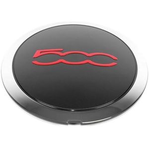 [Replacement] 133mm Wieldop for Fiat 500 Wielen Center Naafdoppen 68078419AC 68078421AC Stofkap 51884863 Rood KSJFEQS