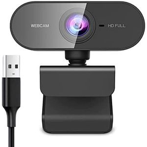 Sundeau Webcam met microfoon, HD-webcam autofocus 1080p met bescherming van de privacy en statief, USB webcam plug and play voor YouTube, videogesprekken, leren, conferenties, games