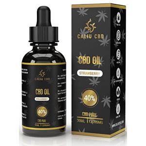 CBD-olie | Biologische CBD-olie | 40% 12000mg 30ML | Naar het fragment van fraise | CBD-olie van cannabidiol | Gemaakt in de EU | 0% THC 1200 druppels | Cannabiszaadolie.