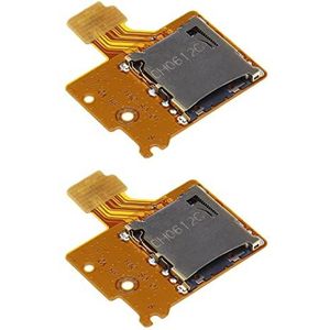 EMSea 2 stks Micro Sd Kaartlezer Board Geheugenkaartsleuf Socket TF SD Geheugenkaarthouder Vervanging Reparatie Deel Compatibel met Switch Console