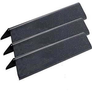 GFTIME 38.9CM 7635 Flavorizer Bars voor Weber Genesis 300-serie E310 E320 S310 S320, Roestvrijstalen Aroma Rail Vervangend Onderdeel voor ​​​Genesis E330 S330 (met Bedieningsknop), 65505