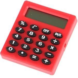 1PC Mini Snoep Kleur Zakrekenmachine 8 Cijfers Vierkante Draagbare Rekenmachine School Kantoorbenodigdheden Calculators (Color : RD)