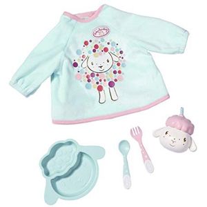 Zapf Creation Baby Annabell Lunch Time Toy Set for 43 cm Doll - Cute Sheep Theme - Easy for Small Hands, Creative Play Promotes Empathy & Social Skills, For Toddlers 3 Years & Up