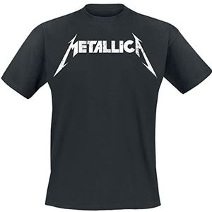 Metallica Textured Logo T-shirt zwart 5XL 100% katoen Band merch, Bands