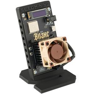 Bitaxe 601 Gamma – 1,07+ TH/s Single ASIC Chip Bitcoin Solo Home Miner (BM1370) (Noctua Fan - Zwarte houder)