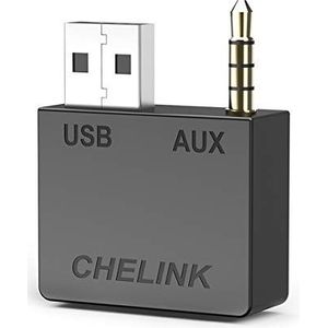 CHELINK Audio Bluetooth-zender voor Kia Hyundai, draagbare draadloze audio-adapter voor autoradio's, compatibel met i-Phone X i8 i7 i7Plus i5 i6 i6S i-Pad Android smartphone