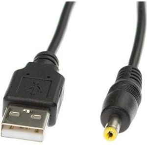 Kingfisher Technology - 90 cm zwarte USB-oplader opladen stroomkabel kabel kabel adapter (22AWG) compatibel met Sony SRS-BTS50 SRSBTS50 Bluetooth luidspreker