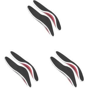 3 Set van Arch Binnenzool Schoen Pad Ondersteuning Mat Gezondheidszorg Zwart Fijn Afwerking Dikker Ontwerp Unisex Multifunctionele Platte Voeten Herstel Stijl 1