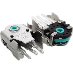yanwuwa 2 Stuks Zilver Groen Roodheid Cores 10mm Muis Encoders Muis Wiel Decoders Voor G102 G304 Muis Voor G102 G304
