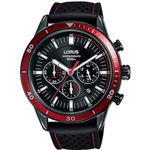 Lorus Analoog digitaal horloge voor heren, automatisch, met niet-toepasbare armband, S7201988, Zwart, Strepen