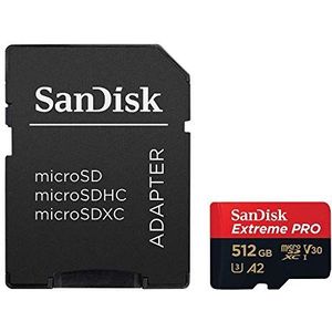 SanDisk - Extreme Pro - microSDXC Geheugenkaart - 512 GB - A2 App Performance - 170 MB/s