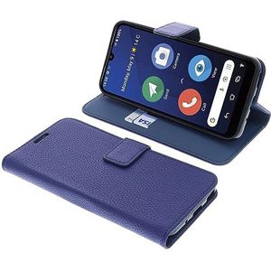 foto-kontor Hoes compatibel met Doro 8200/8210 Book Style blauw bescherming