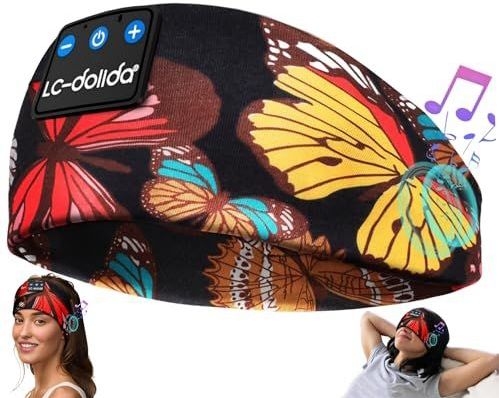 LC-dolida Slaaphoofdtelefoon, bluetooth, draadloze sport-hoofdtelefoon, hoofdband, 15+ uur lange speeltijd, lichte slaaphoofdband met hifi-stereo, ergonomische tech gadgets