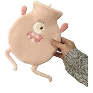 OIFAODAO, Heetwaterzak, warmwaterkruik vulwater Heet kompres Warmwaterzak Draagbare draagbare handwarmer/roze,Warmwaterkruik(Pink)