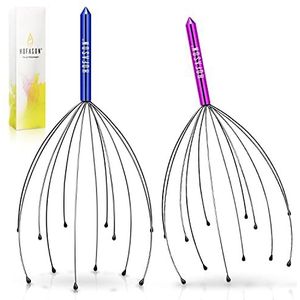 Scalp Massagers, handheld Head Massage Tingler, Scratcher voor diepe ontspanning, haarstimulatie en stressvermindering (2 verpakkingen...