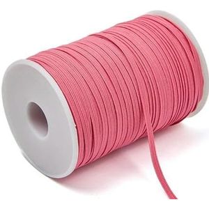 3mm 6mm Naai-elastiek Kleurrijke hoge elastische rubberen band voor kleding Tailleband Stretchtouw Haarelastisch lint 5y-watermeloen rood-3mm 5yards