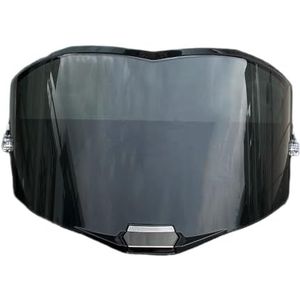 Motorhelm vizier lens, Helmvizier, FF805 Vizier for LS2 FF805 Thunder FaceShield Windscherm Hoge Sterkte Viseira Capacete Motorhelm Accessoires (Zwart - Alleen for gebruik overdag)(Black-day Use Only)
