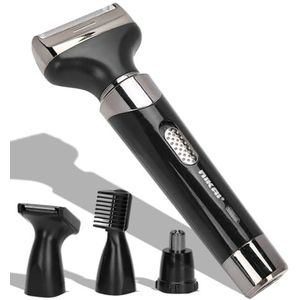 4-in-1 neushaartrimmer, USB multifunctioneel elektrisch scheerapparaat, wenkbrauwneushaar bakkebaarden baardtrimmer, waterdichte gezichtshaarverwijderaar, lichaamsscheerapparaat, bikinitrimmer