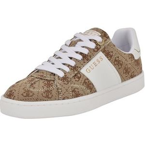 GUESS Jrone sneakers voor dames, middenbruin wit logo 210, 39 EU