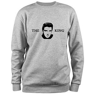 Styletex23 Sweatshirt Elvis Presley The King, grijs, XL