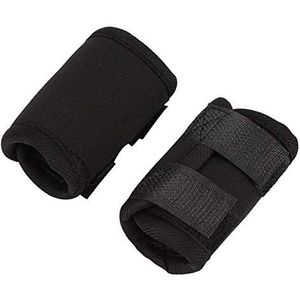 Beenbretels - 1 paar hond voorbenen brace knieën beschermer huisdier chirurgische verwondingen bandage wrap (S-zwart)