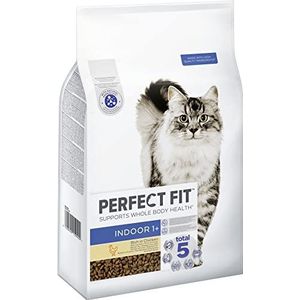 PERFECT FIT Indoor Adult droogvoer voor volwassen katten vanaf 1 jaar - kip, 7 kg (1 zak)