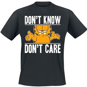Garfield Don`t Know - Don`t Care T-shirt zwart XXL