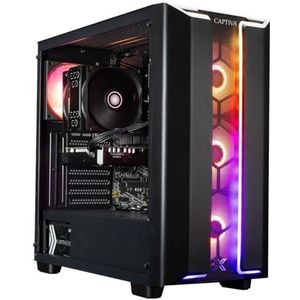 Captiva - Geavanceerd Gamen R86-462 - PC - Zwart - AMD Ryzen 7 5700X, 16 GB, 1000 GB, GeForce RTX 4060 Ti
