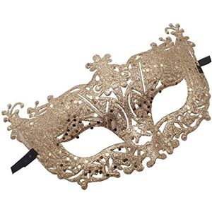 Topkids Accessories Masker Venetiaans Masker Prom Masker Halloween Maskers Kostuum Maskers Feestmasker Mardi Gras Voor Koppels, Vrouwen, Mannen (Rose Gold Glitter)