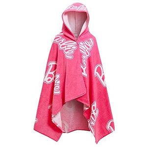 Meisjes Barbie Hooded Towel 100% Katoenen Poncho Groot Strandlaken Badhanddoek Zwemomslag Veranderende Bedekking