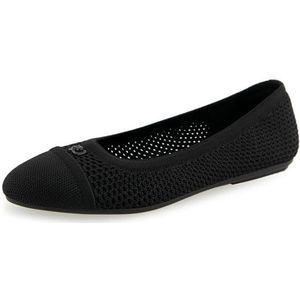 Aerosoles Annelie Ballet Flat voor dames, Zwart gebreid, 43 EU