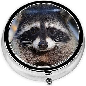 Kleine Wasbeergezicht om de Pillendoos Decoratieve Doos van de Pillendoos, Twee Compartiment Pillendoosje