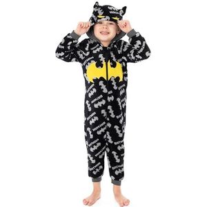 DC Comics Batman Onesie Pyjama Boys Kids Dark Knight Black Pjs 5-6 jaar
